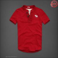 heren abercrombie and fitch henley tee korte t-shirt rood moose logo Overhemd Bestellen rv1on238